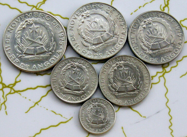 Read more about the article 6COINS ANGOLA 1975 BU 100