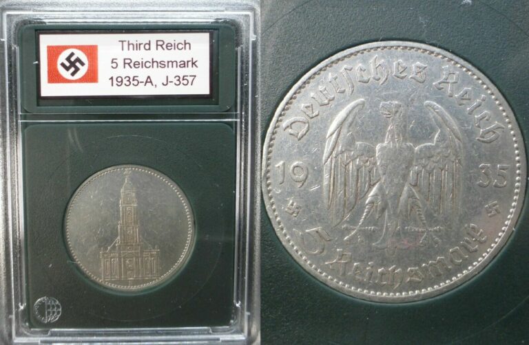 Read more about the article Nazi Silver Coin – 5 Reichsmark Potsdam 1934 1935 Swastika Third Reich Germany