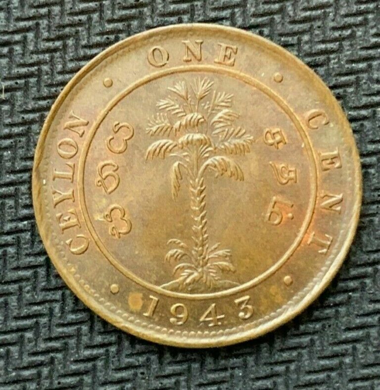 Read more about the article 1943 Ceylon Sri Lanka 1 Cent Coin GEM UNC      World Coin High Grade     #C848