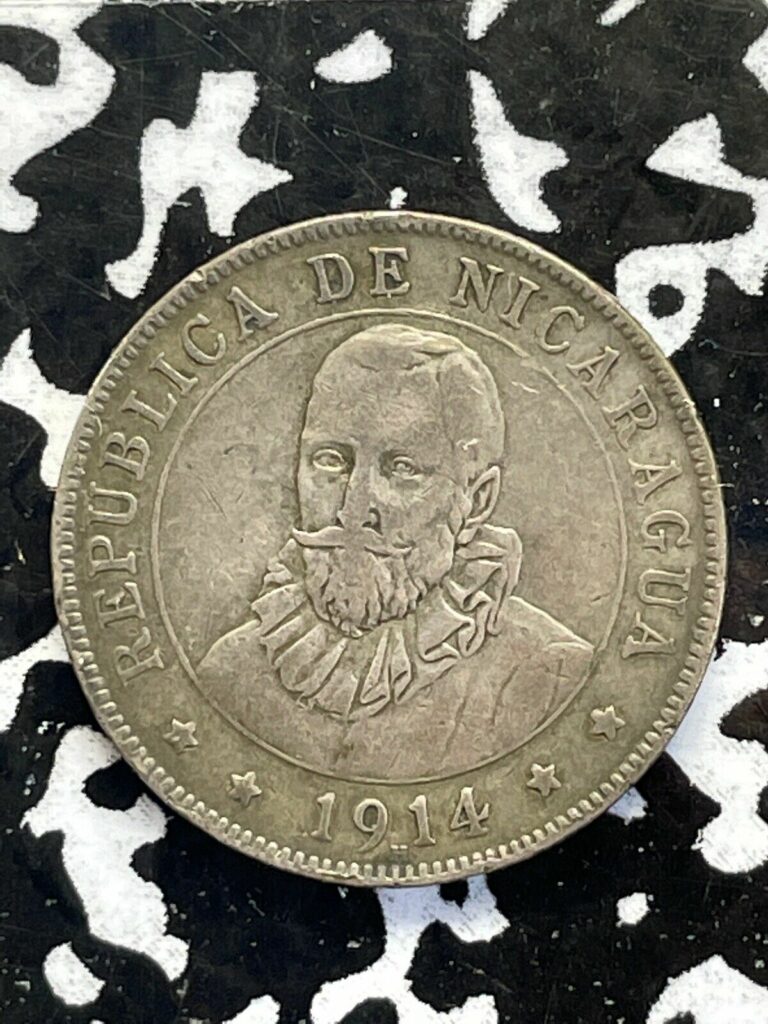 Read more about the article 1914 Nicaragua 25 Centavos Lot#W0101 Silver