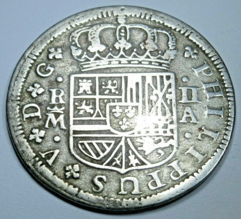 Read more about the article 1721 Spanish Silver 2 Reales Genuine Antique 1700’s Colonial Cross Pirate Coin