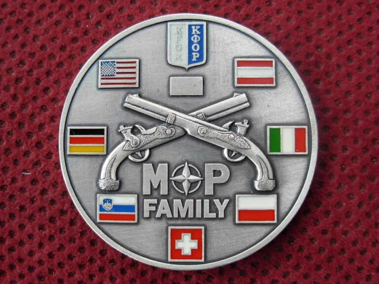 Read more about the article KOSOVO – KFOR – NATO – MILITARY POLICE – FAMILY – ONE TEAM – ONE MISSION COIN