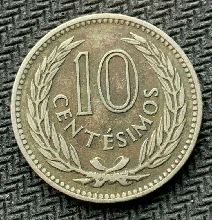 Read more about the article 1953 Uruguay 10 Centesimos Coin VF  ( 2 year Issue )  Better World Coin    #B431