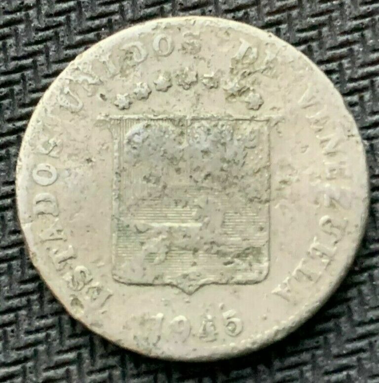 Read more about the article 1945 Venezuela 12 1/2 Centimos Coin POOR Circulated   #B520