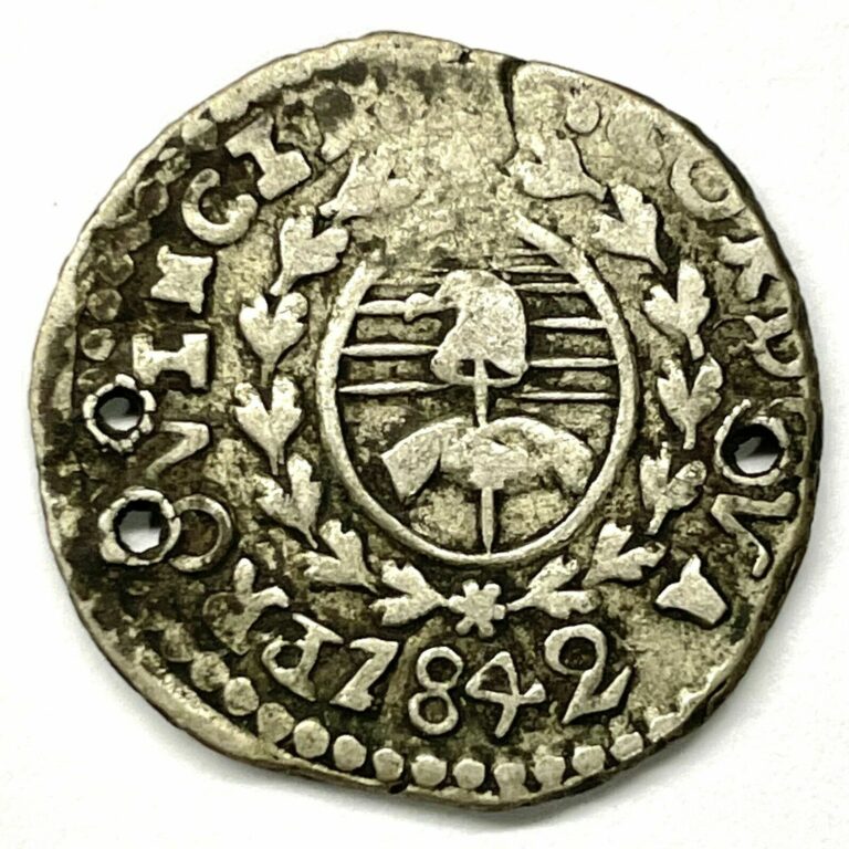 Read more about the article 1842 Argentina Province of Cordoba J.P.P. 1 Real Silver: Holed