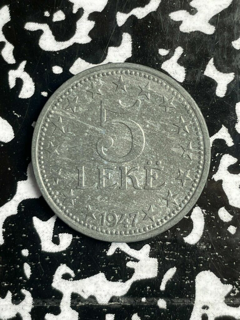 Read more about the article 1947 Albania 5 Leke Lot#X6016 High Grade! Beautiful!