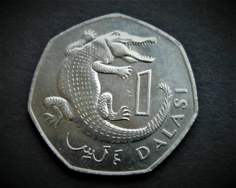 Read more about the article GAMBIA 1987 ONE DALASI   / SNIFF’S  ANCIENT COINS T-3