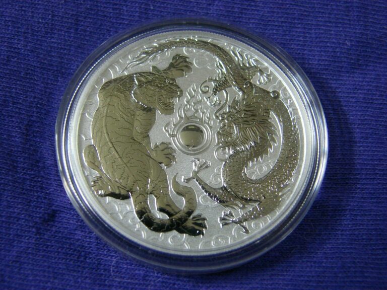 Read more about the article 2018  AUSTRALIA DRAGON and TIGER COIN PERTH MINT 1 OZ .9999 SILVER 50K MINTAGE