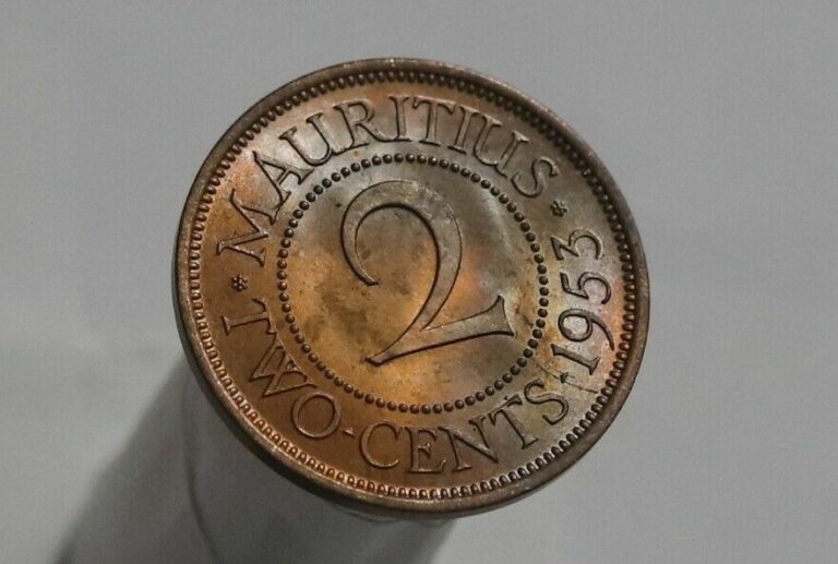 Read more about the article MAURITIUS 2 CENTS 1953 HIGH GRADE RAW UNTOUCHED B41 #K1719