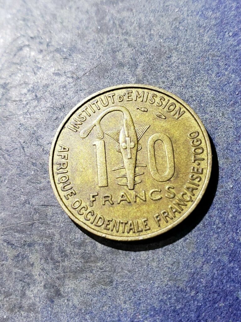 Read more about the article 1957 French West Africa 10 CFA Francs (Togo) Coin #deb
