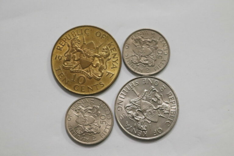 Read more about the article KENYA – 4 COINS IN HIGH GRADE LOT B10 DWV6