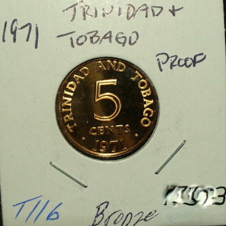 Read more about the article Trinidad and Tobago 1971 5 Cents Uncirculated Proof Coin