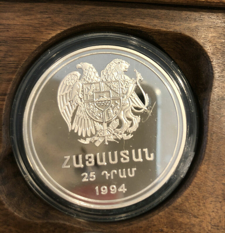 Read more about the article Armenia 1994 Battle of Sardarapat 25 Dram 1oz Silver Coin Proof COA