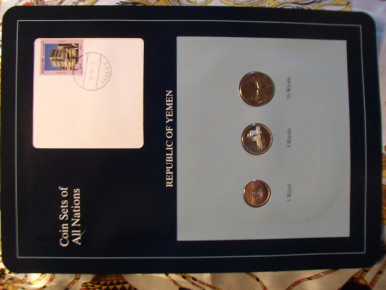 Read more about the article Coin Sets of All Nations Yemen UNC RARE 1 5 Riyal 1993 10 Riyal 1995