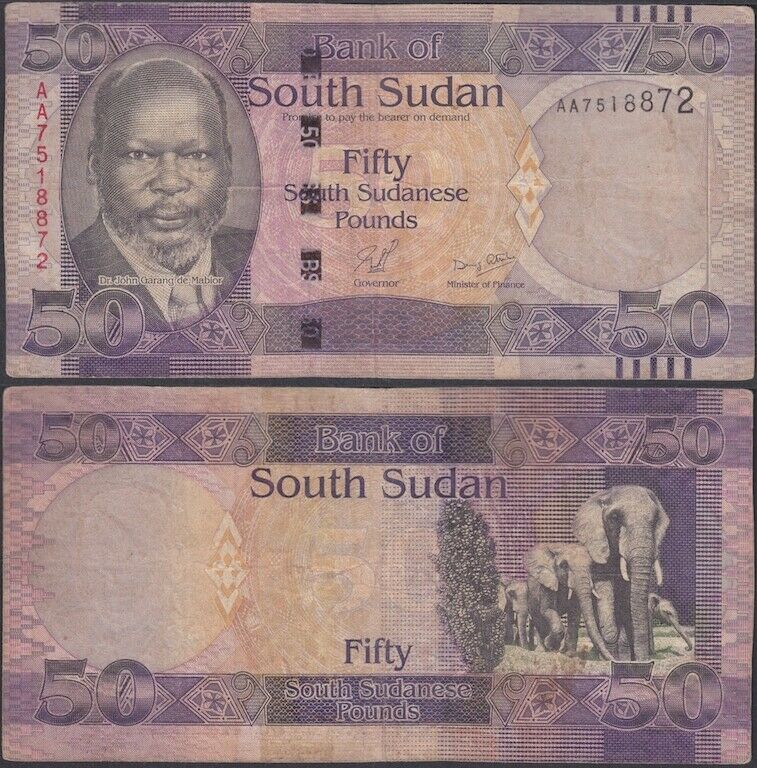 Read more about the article SOUTH SUDAN – 50 pounds ND (2011) P# 9 Africa banknote – Edelweiss Coins .