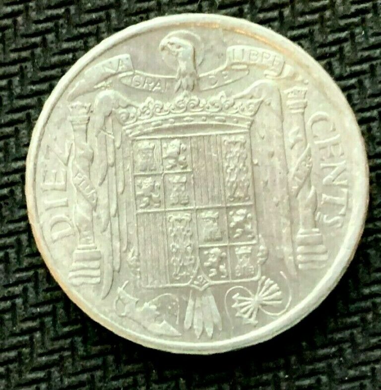 Read more about the article 1945 Spain 10 Centimos Coin UNC +     Higher Grade World Coin     #C871