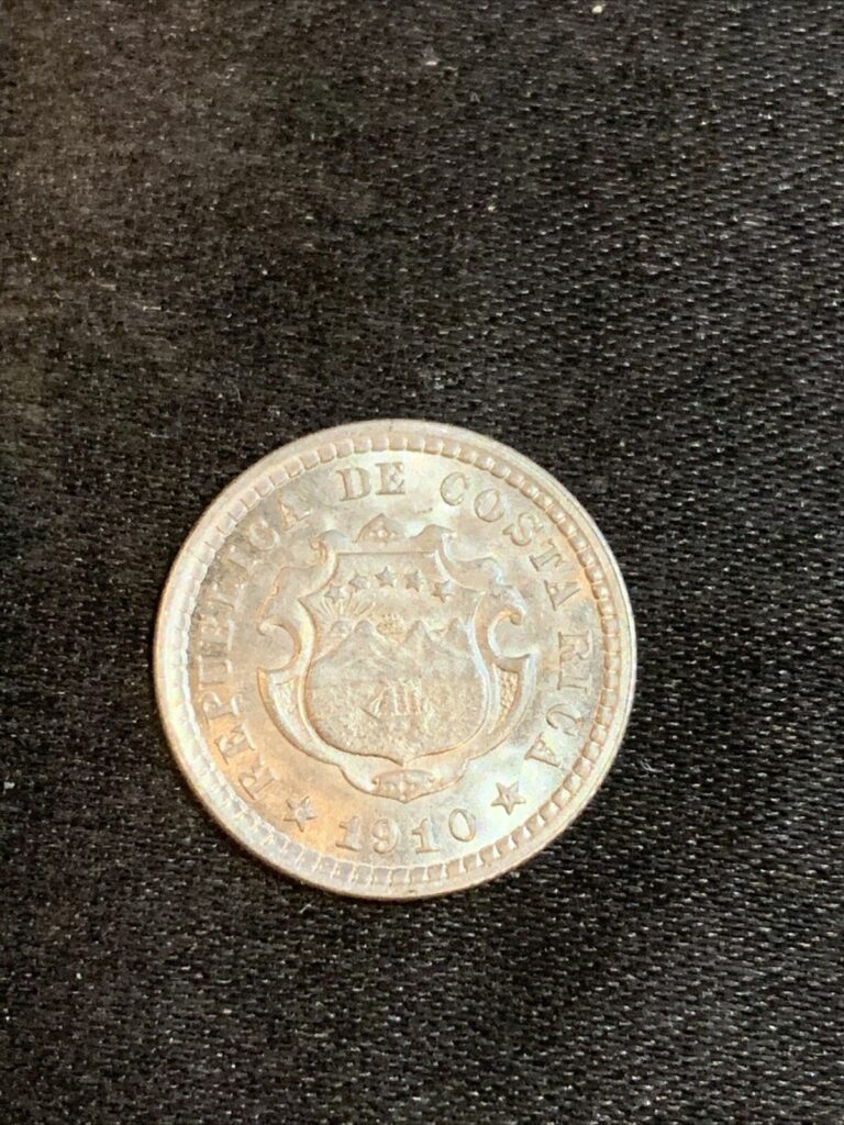 Read more about the article Costa Rica 1910 5 Centimos Uncirculated