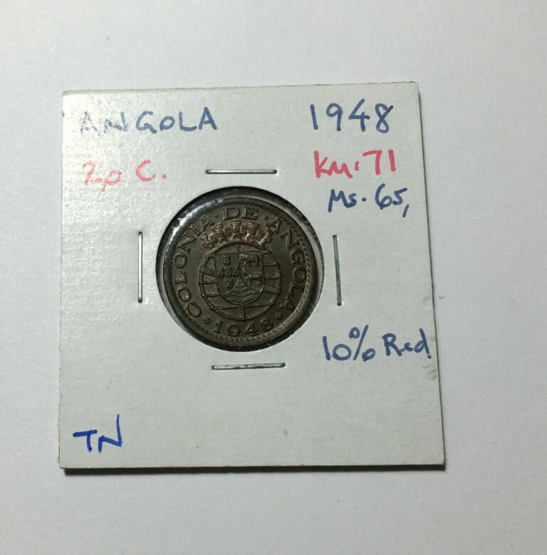 Read more about the article Angola 1948 20 Centavos  KM-71  Gem Uncirculated