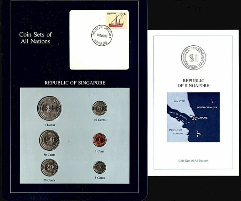Read more about the article 1981-1984 Coin Sets of All Nations Republic of Singapore 6 Coins Franklin Mint
