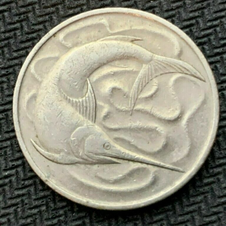 Read more about the article 1967 Singapore 20 Cents Coin XF   1st Year of Series  World Coin     #B841