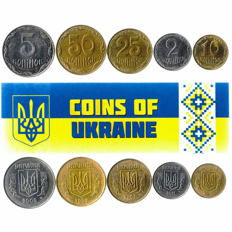 Read more about the article 5 UKRAINIAN COINS. DIFFERENT COINS FROM EUROPE. FOREIGN CURRENCY  VALUABLE MONEY