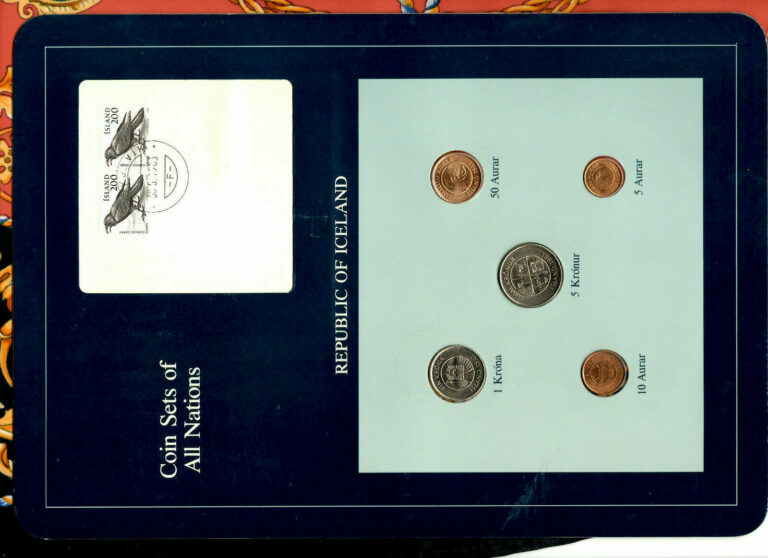 Read more about the article Coin Sets of All Nations Iceland 1 5 krona 5 10 50 Aurar 1981 UNC 2-200