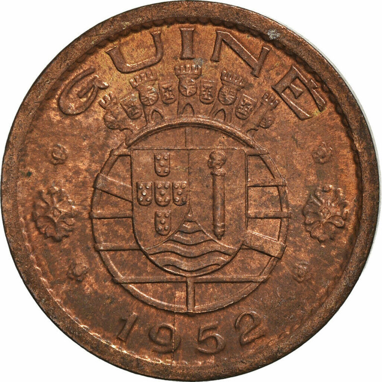 Read more about the article [#384713] Coin  Guinea-Bissau  50 Centavos  1952  AU(50-53)  Bronze  KM:8