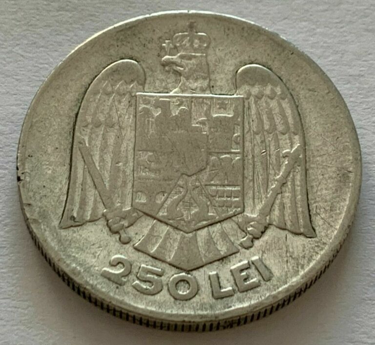 Read more about the article Romania 250 Lei 1935 Silver coin  VF