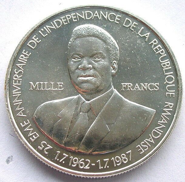 Read more about the article Rwanda 1989 Central Bank 1000 Francs 1oz Silver Coin