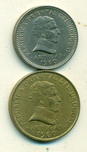 Read more about the article 2 DIFFERENT COINS from URUGUAY – 10 and 50 CENTESIMOS (BOTH DATING 1960)