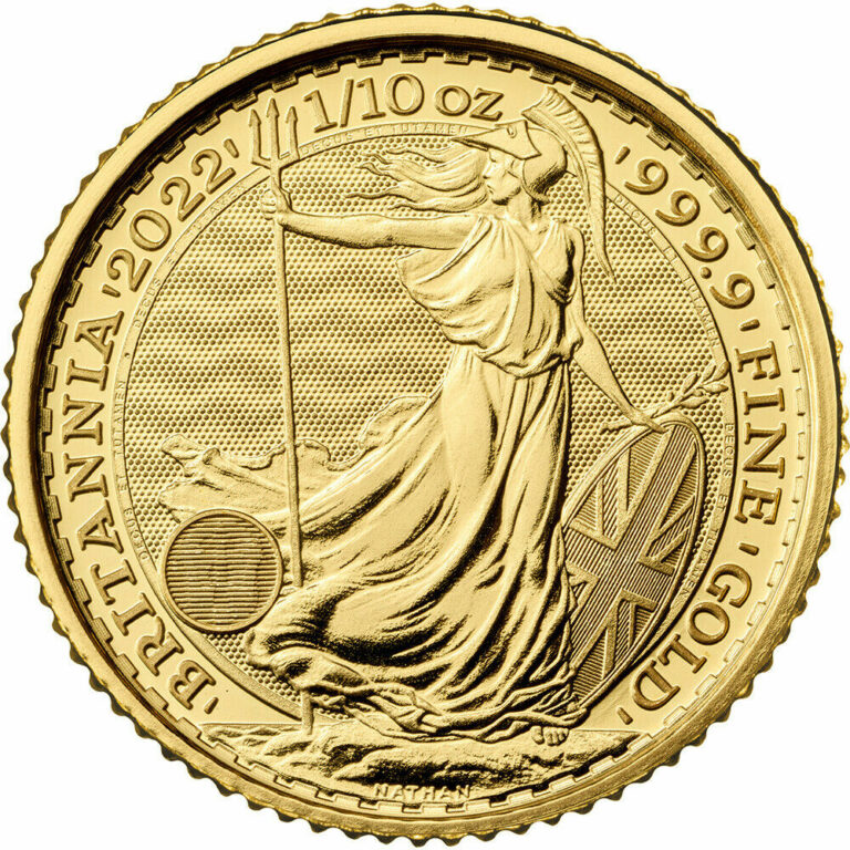 Read more about the article 2022 Great Britain Gold Britannia £10 – 1/10 oz – BU