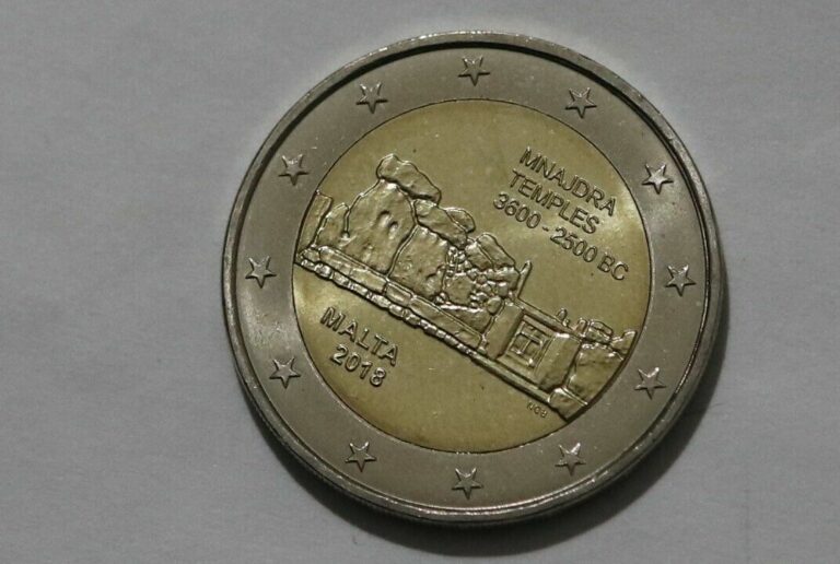 Read more about the article Malta 2 euro coin 2018 “Mnajdra temples” B41 #K5056