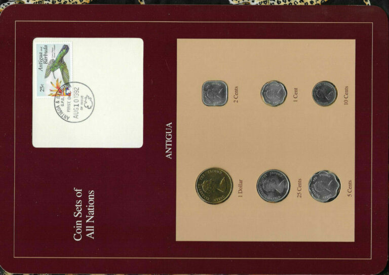 Read more about the article Coin Sets of All Nations Antigua E.C.1986-1994 UNC 10 cents 1994 Scarce AUG10 92