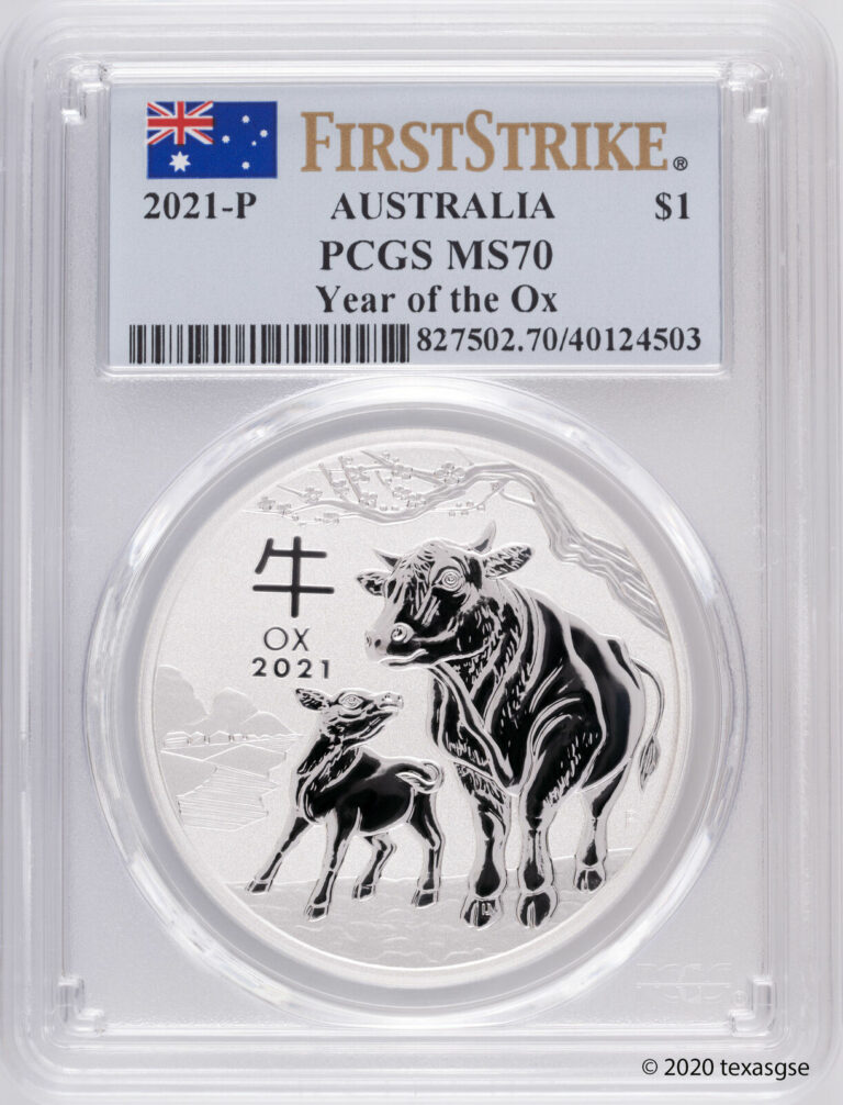 Read more about the article 2021-P Australia Lunar Series III Year of the Ox Silver Coin PCGS MS70 FS