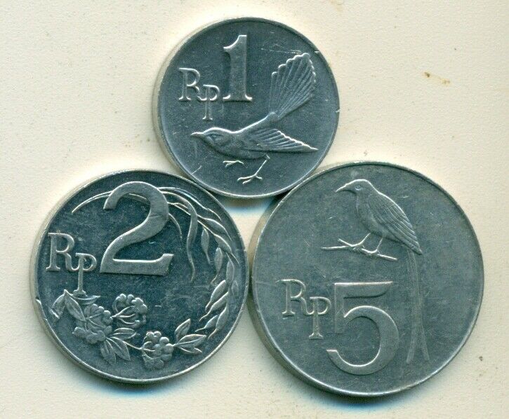 Read more about the article 3 DIFFERENT COINS from INDONESIA – 1  2 and 5 RUPIAH (ALL DATING 1970)