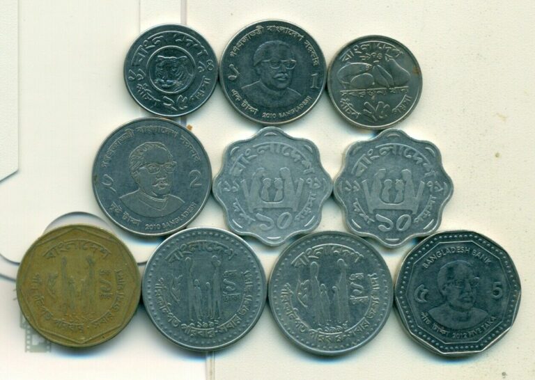 Read more about the article 10 DIFFERENT COINS from BANGLADESH (10 DIFFERENT TYPES)…Lot #2