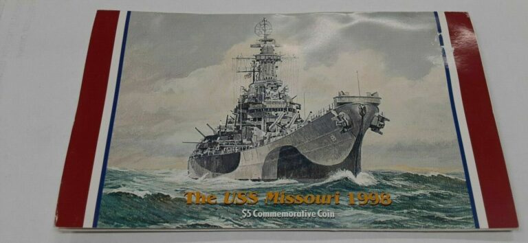 Read more about the article 1998 Marshall Islands $5 Coin “USS Missouri” Commemorative in Pres. Folder