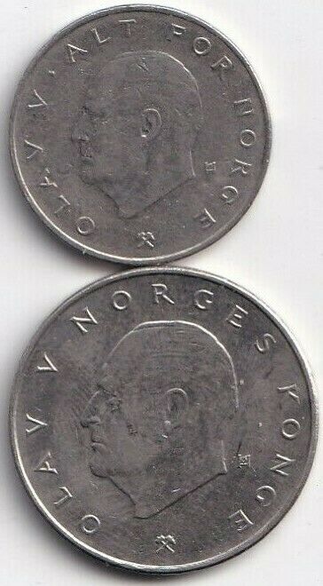 Read more about the article 2 DIFFERENT COINS from NORWAY – 1 and 5 KRONER (BOTH DATING 1978)