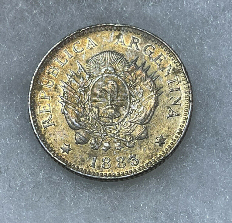 Read more about the article 1883 Argentina 20 Centavos Silver World Coin Excellent Condition