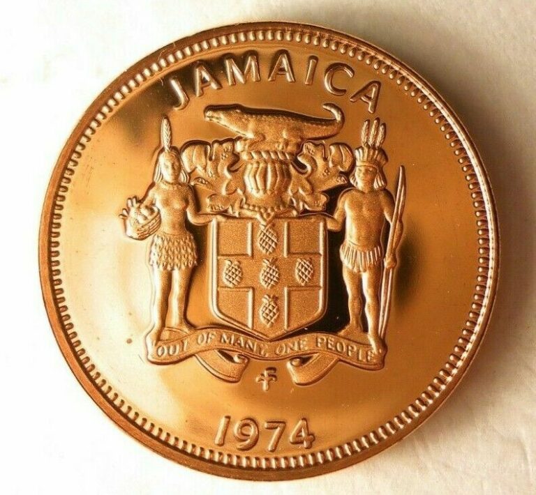 Read more about the article 1974 JAMAICA CENT – Low Mintage Proof Coin – Jamaica Proof Bin #3