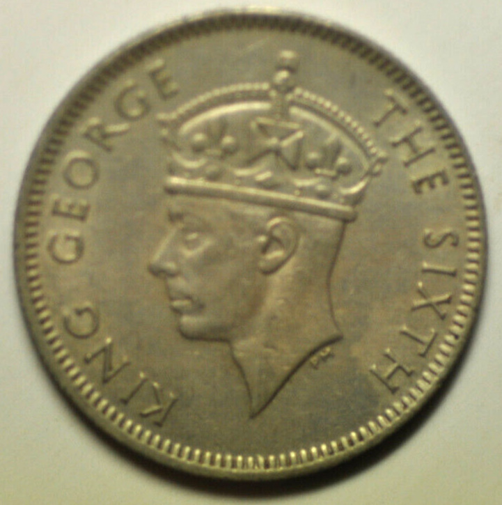 Read more about the article mw18425 Mauritius; Quarter Rupee 1951  George VI  KM#27