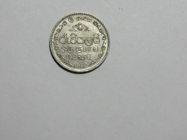 Read more about the article Old Sri Lanka Coin – 1982 1 Rupee – Circulated  spots  scratches