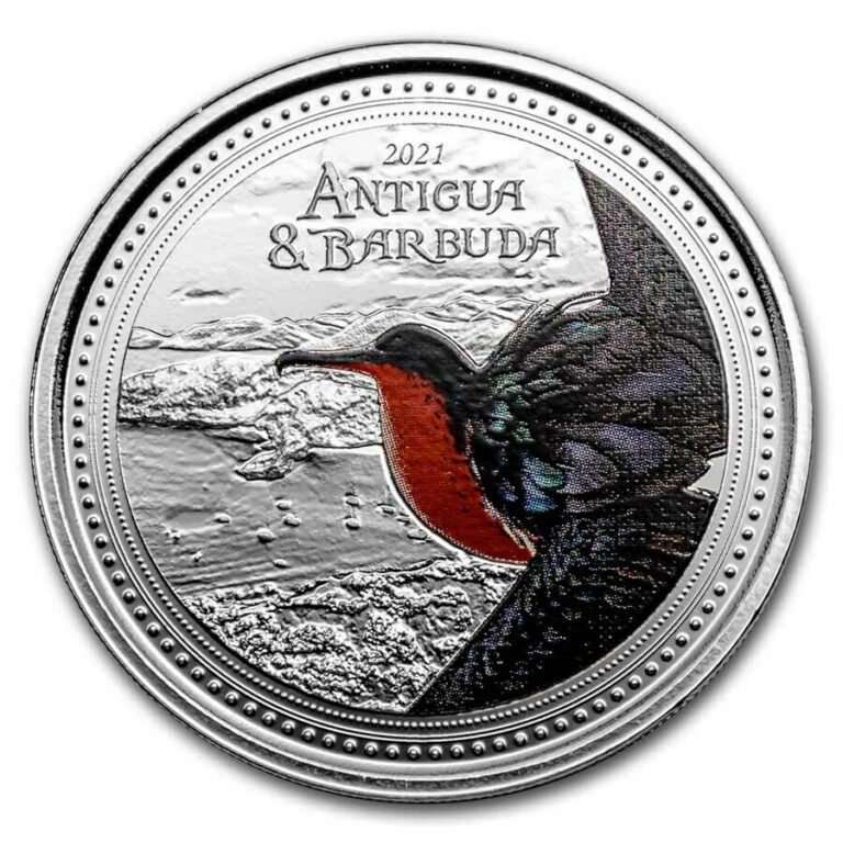 Read more about the article 2021 Antigua and Barbuda 1 oz Silver Frigatebird Proof (Colorized) – SKU#242222