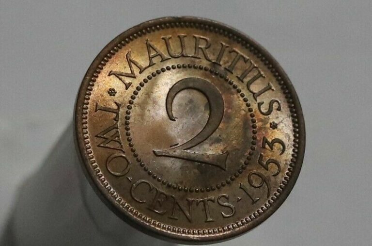 Read more about the article MAURITIUS 2 CENTS 1953 HIGH GRADE RAW UNTOUCHED B41 #K1721