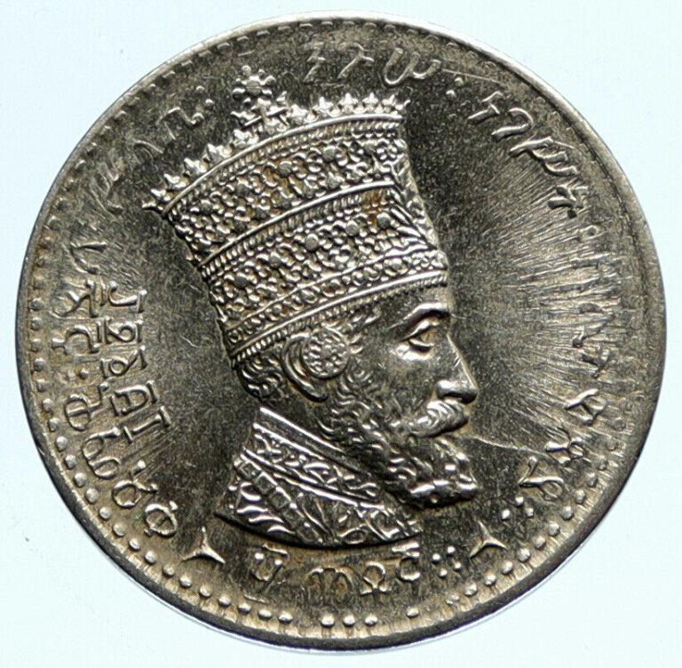 Read more about the article 1977 ETHIOPIA Emperor Haile Selassie I and LION VINTAGE OLD 50 Matonas Coin i96747