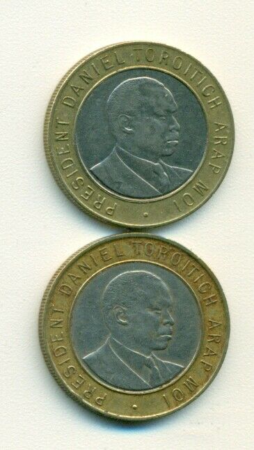 Read more about the article 2 BI-METAL 10 SHILLING COINS from KENYA DATING 1994 and 1995