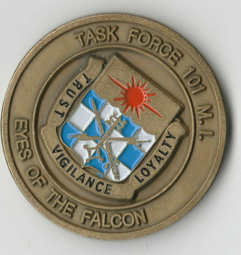 Read more about the article Task Force 101 M.I. TF Falcon Kosovo  Challenge Coin 1.5″DIA BX9