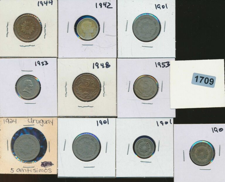 Read more about the article URUGUAY – WHOLESALE LOT OF 10 COINS – #1709