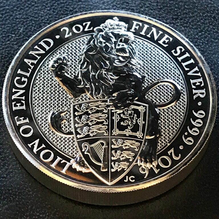 Read more about the article 2016 Queen’s Beast Lion of England 2 oz .9999 Silver UK Coin Brexit