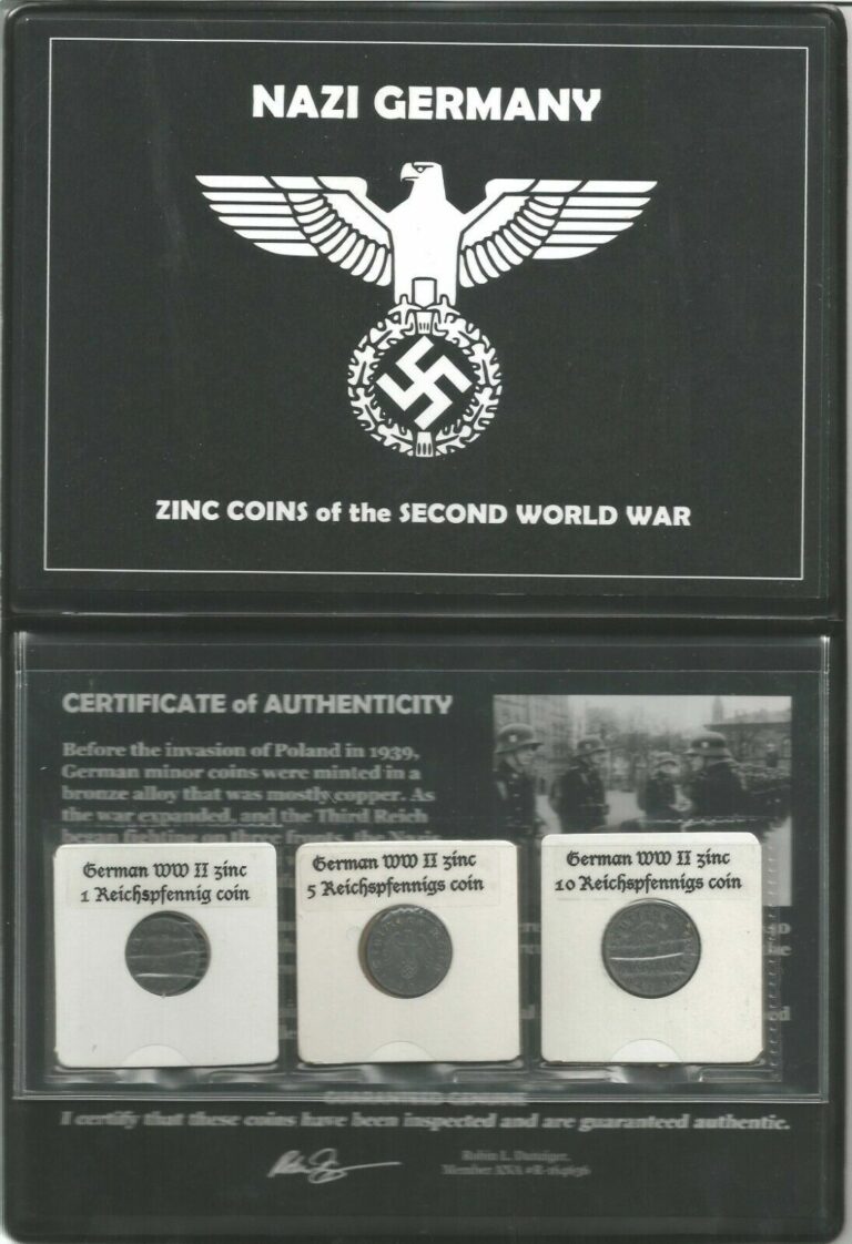 Read more about the article Hitler Nazi Germany: Zinc Coins of the Second World War (3 Coin Album)